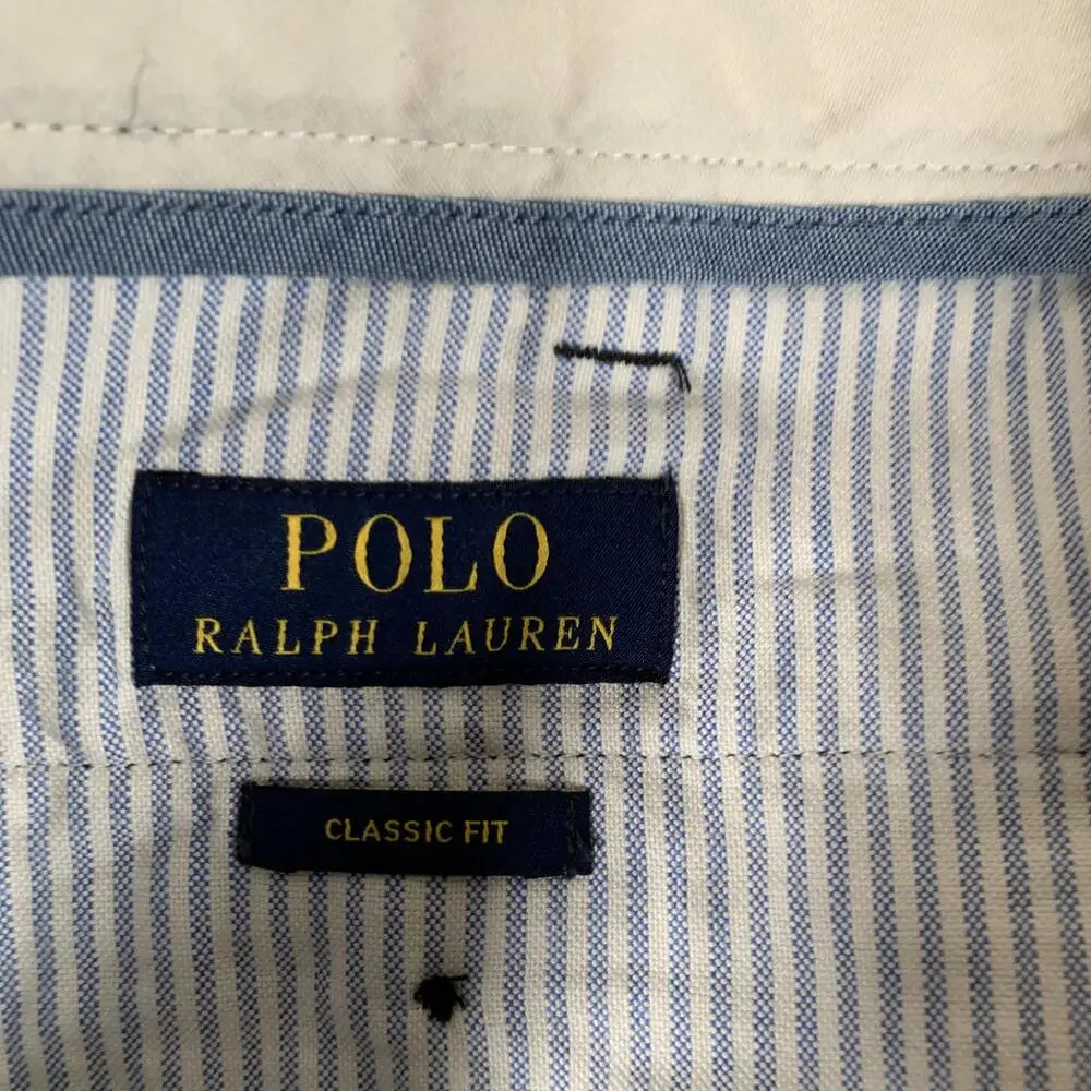 Polo Ralph Lauren Pants Mens 46x30 Black Classic Fit Chino Big & Tall Casual